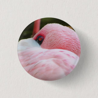 Flamingo 3 cm round badge