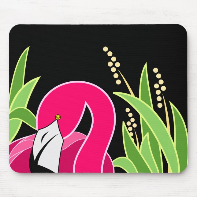 Flamingo Abstract Mouse Mat (Front)