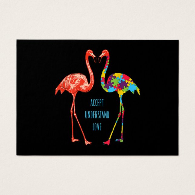 Flamingo | Accept Understand Love Autism Flamingo (Front)