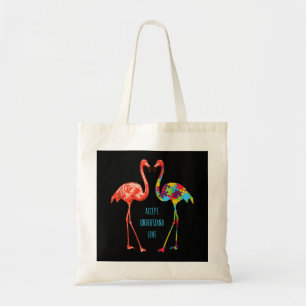 Flamingo   Accept Understand Love Autism Flamingo Tote Bag