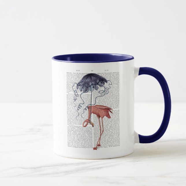 Flamingo and Parasol Mug (Right)