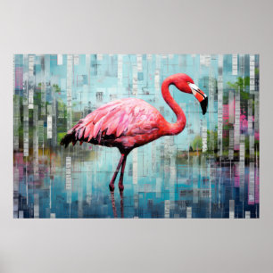 Flamingo Animal Bird Art Decor Paint
