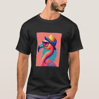 Flamingo Animal Pop Mexican Flamingo 3 T-Shirt