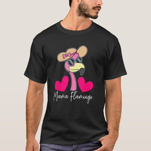 Flamingo Animal Zoo Keeper Mothers Day Pet Mom T-Shirt (Front)