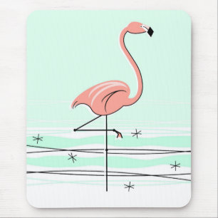 Flamingo Aqua mousepad