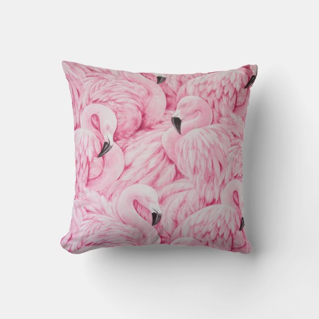 FLAMINGO ARE EVERYWHERE CUSHION (Front)