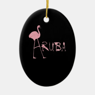 Flamingo Aruba Ceramic Tree Decoration