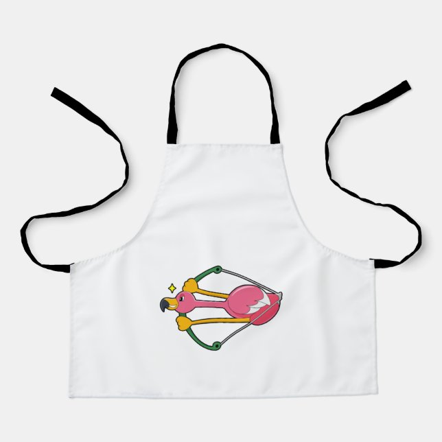 Flamingo as Arrow with Bow Apron (Front)