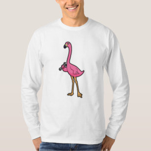 Flamingo as Mechanic with Wrench T-Shirt
