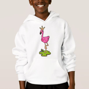 Flamingo as Princess with Crown