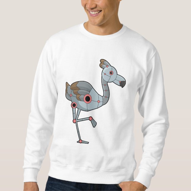 Flamingo as Robot Sweatshirt (Front)