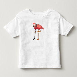 Flamingo at Golf with Golf club Toddler T-Shirt