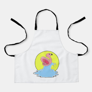 Flamingo at Surfing on Water Apron