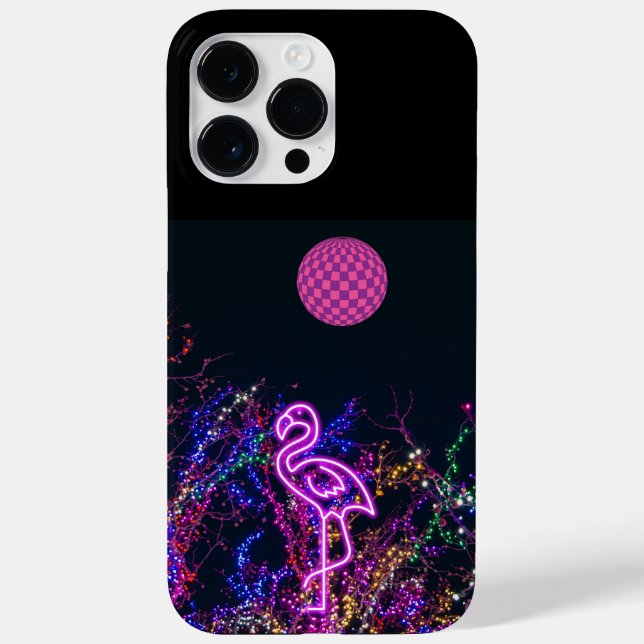 Flamingo at the dance party. Case-Mate iPhone case (Back)