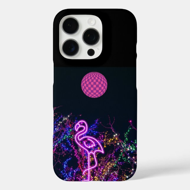 Flamingo at the dance party. Case-Mate iPhone case (Back)