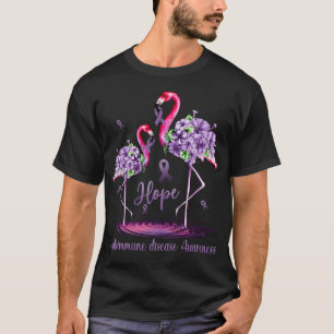 Flamingo Autoimmune disease Awareness T-Shirt
