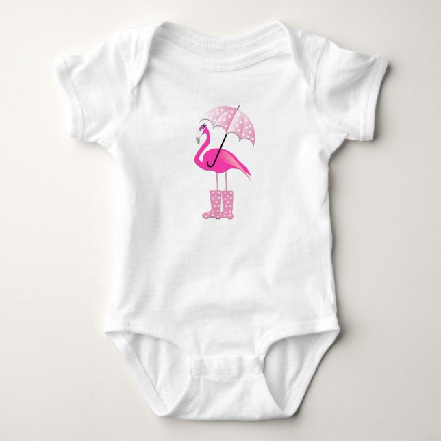 Flamingo - Baby Jersey Bodysuit (Front)