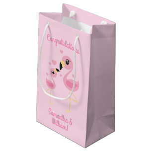 Flamingo Baby Shower Cute Tropical Small Gift Bag