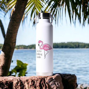 Flamingo Bachelorette Party I'm the Flocking Bride Water Bottle