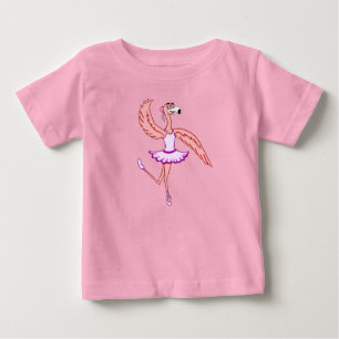 Flamingo Ballerina Baby T-Shirt