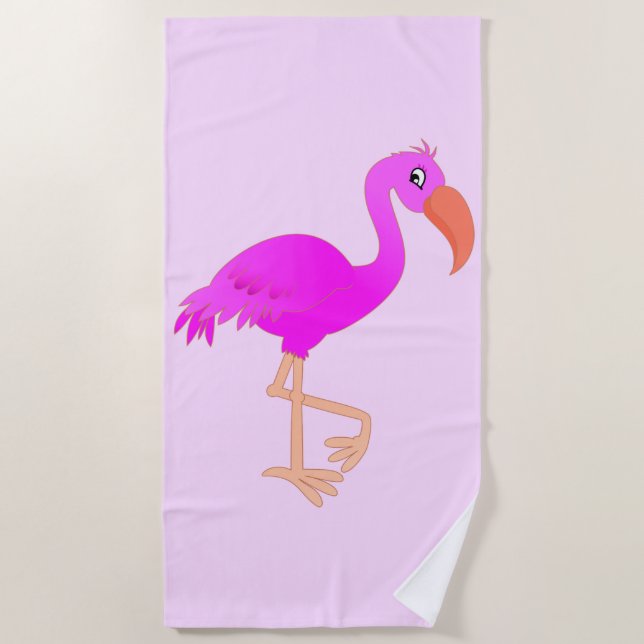 Flamingo Beach Towel (Front)
