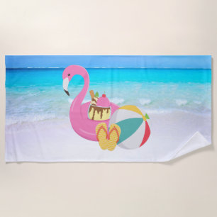 Flamingo Beach Towel