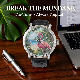 Flamingo Beach Tropical Watch