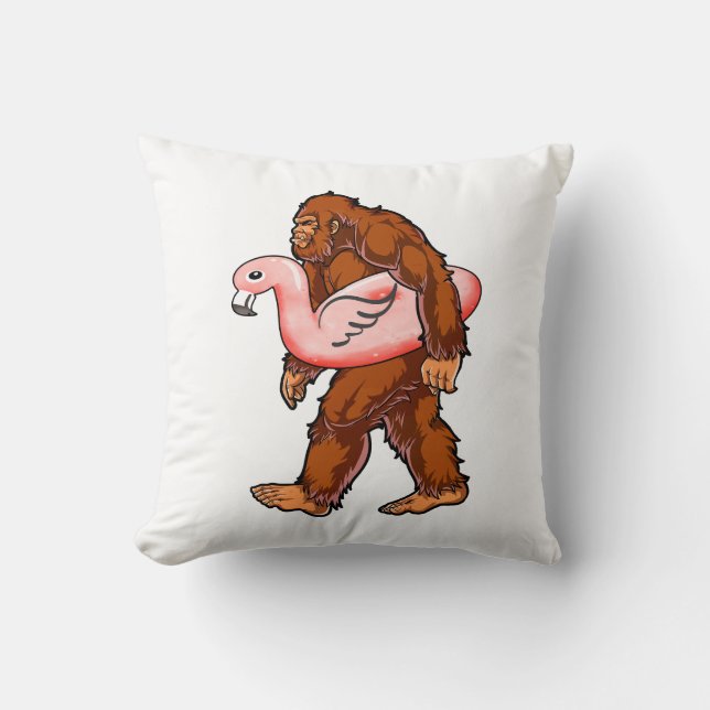 Flamingo Bigfoot  Cushion (Front)