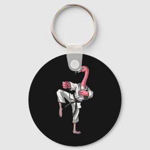 Flamingo Bird Karate Kickboxing Kung Fu Ninja Mart Key Ring