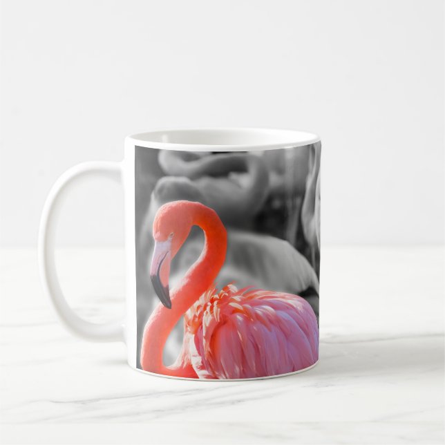 Flamingo Bird Photography Coffee Mug (Left)