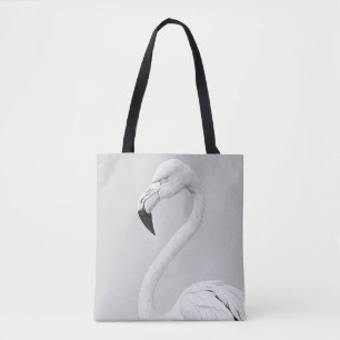 Flamingo Bird Wild Nature Animal Illustration Art Tote Bag