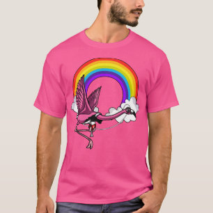 Flamingo Bird Wine Party T-Shirt