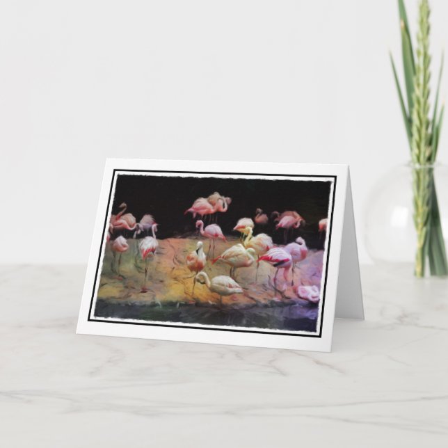 Flamingo Birthday Card (Front)