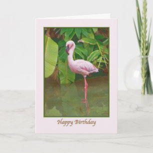 Flamingo Birthday Card