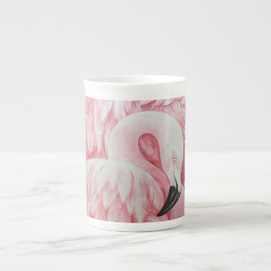 Flamingo bone China cup