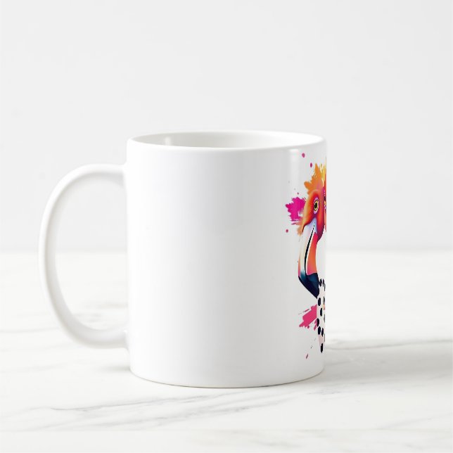 Flamingo Bow Tie Tee - Unique Men's Gift Coffee Mug (Left)