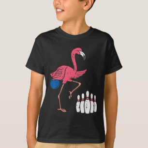 Flamingo Bowling Funny Sport Bowler Team Men Women T-Shirt