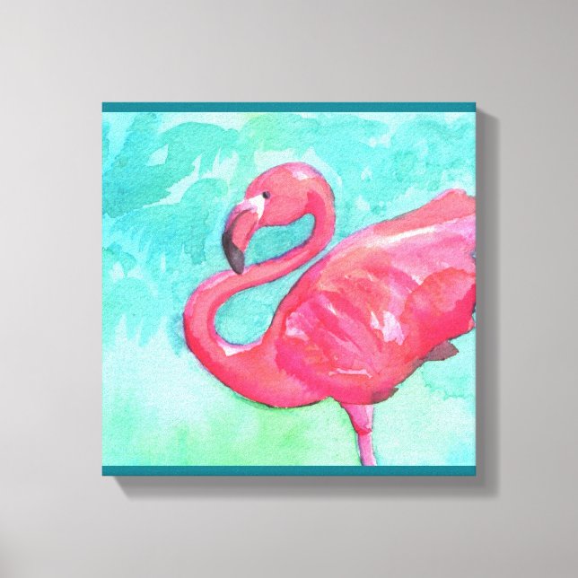 Flamingo Canvas wall art (Front)