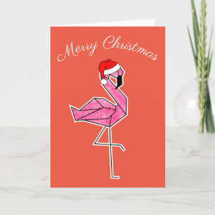 Flamingo Christmas Card