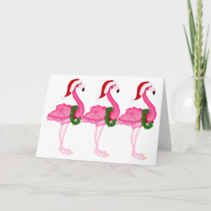 Flamingo Christmas Card - SRF