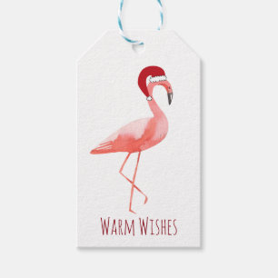 Flamingo Christmas gift tag   funny personalized
