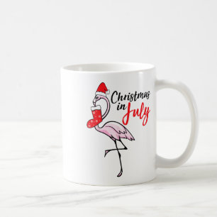 Flamingo Christmas In July Funny Party X-mas Party Coffee Mug
