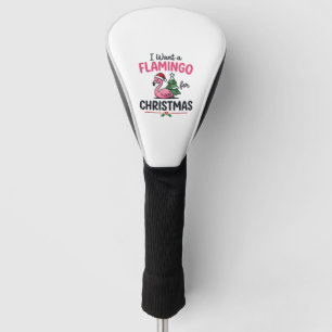 Flamingo Christmas Quote Vector Golf Head Cover