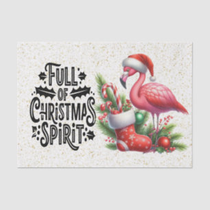 Flamingo Christmas themed Tissue Paper