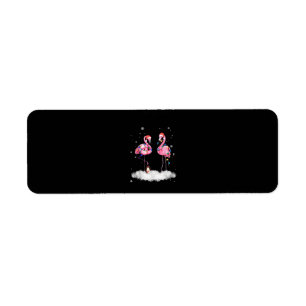 Flamingo Christmas Tree Santa Hat Light