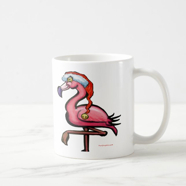 Flamingo Chrsitmas Coffee Mug (Right)