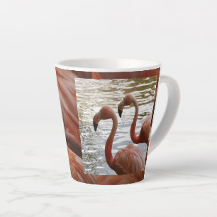 Flamingo Close Up Latte Mug