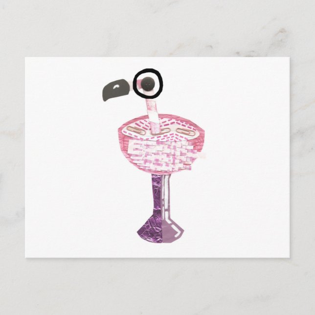 Flamingo Cocktail Postcard (Front)