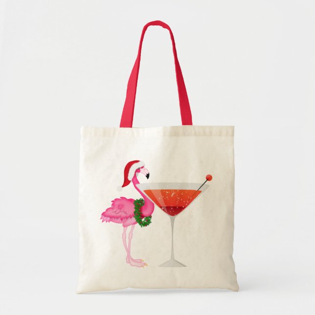 Flamingo Cocktail Tote - SRF Bag (Front)