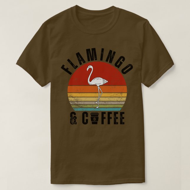 Flamingo Coffee T-Shirt (Design Front)